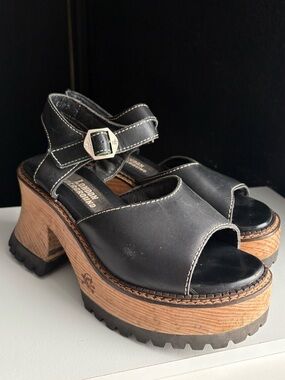 Vintage London Underground Platform Sandal Heels